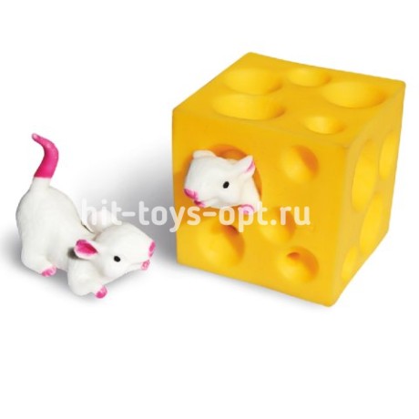 Антистресс "Мышки в Сыре", в уп 35 шт, цена за шт