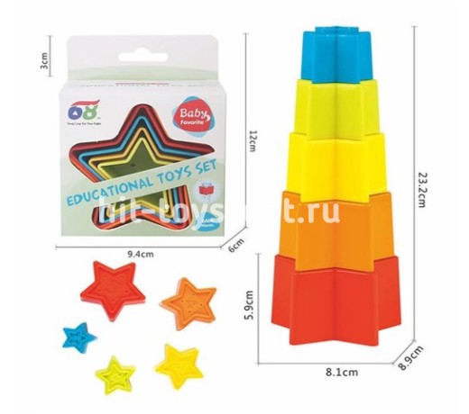 Пирамидка Звездочка 24 см