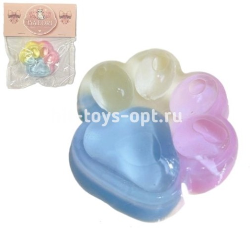 Антистресс Сквиш Лапка ТрехЦветная