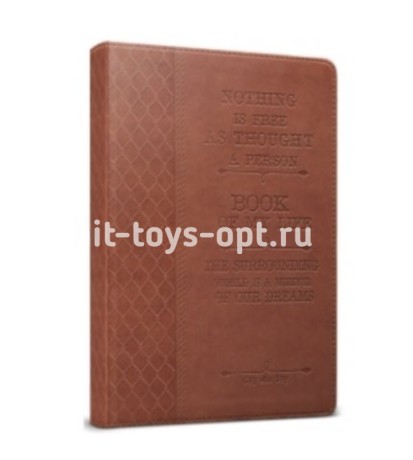 Ежедневник недатир.А5 160л.лин.КНИГА ЖИЗНИ-16 коричн.кожзам тисн.