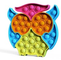 Тактильная Игрушка Антистресс - Pop IT - Cова Большая из 5 элементов