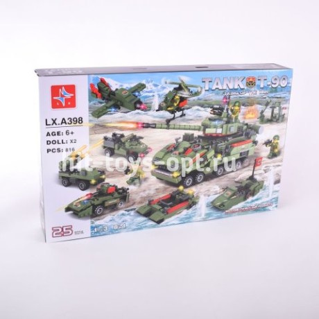 Конструктор танк т-90 8 в 1 816 дет