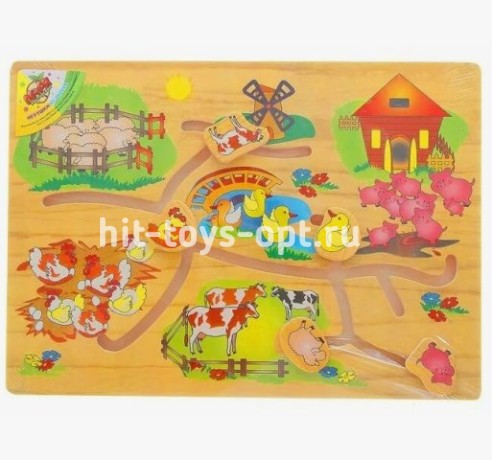 Лабиринт Большая Ферма 35см*24см