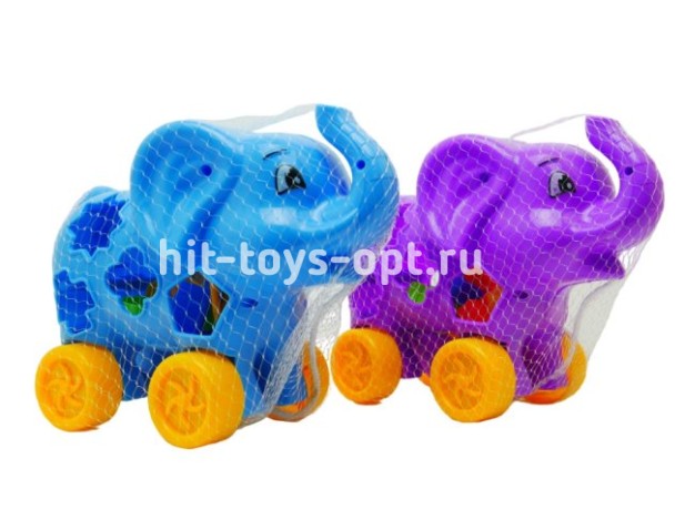 Каталка Слоник-Сортер 20см*16см*10см