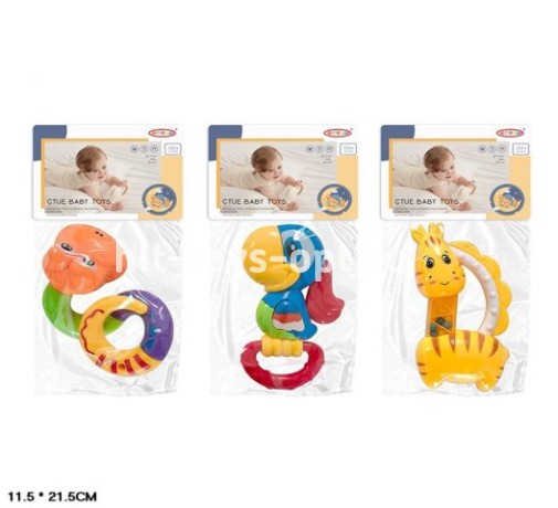 Погремушка ассорти в пакете, 12*22