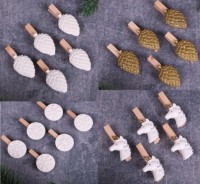 Набор (5шт) керамических прищепок в ассортименте 3,5 см