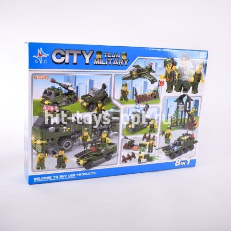 Конструктор военный 8 в 1 780 дет