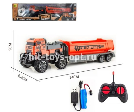 Машина на РУ ТРАК для перевозки аккум, размер 42*12