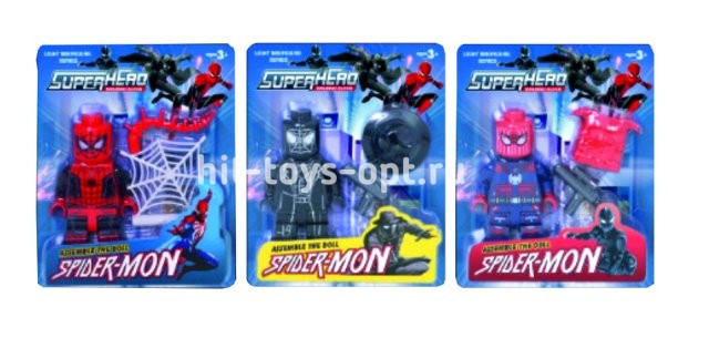 Герой Человек Паук на Блистере, 3 вида в ассортименте.