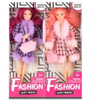 Кукла модница в шубке