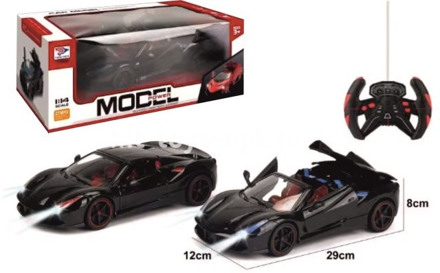 Машина спорт Феррари на РУ аккум открыв, размер 36*15