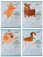 Тетрадь А5 12л клетка Принт Ассорти