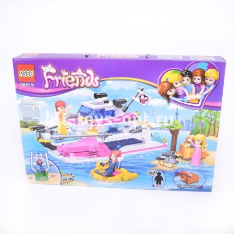 Конструктор подружки корабль 411 дет