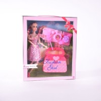 Кукла шарнирная с сумочкой