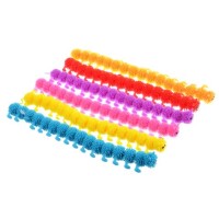 Антистресс Гусеница с ворсом - 25 см, в ассортименте, в уп 40 шт. цена за шт.