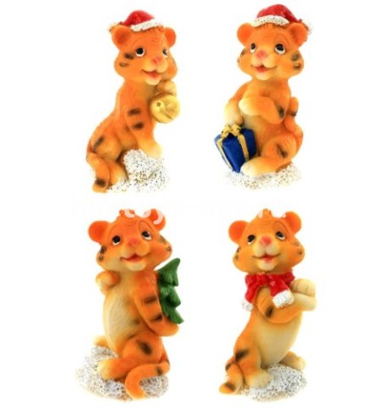 Магнит Озорной тигренок в ассортименте, 6 см