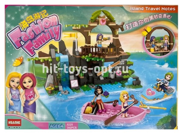 Конструктор Френдс Остров с лодкой 392 дет