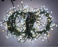 Гирлянда-Мишура (IP44) КАПЕЛЬКА РОСЫ зеленый провод (20м/600л) с эф.мерцания,в туб х/бел+т/бел мерц