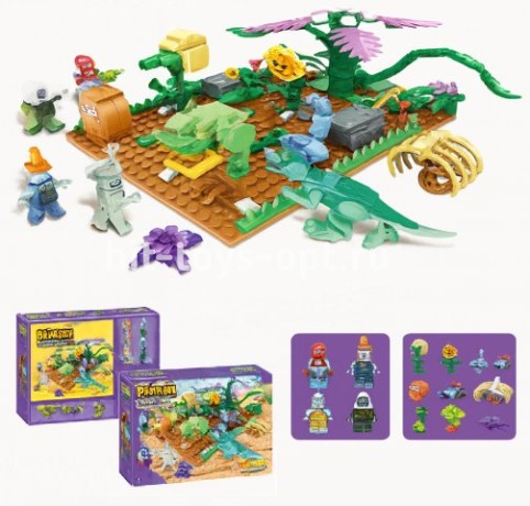 Конструктор Зомби против растений - Вторжение 413 дет.