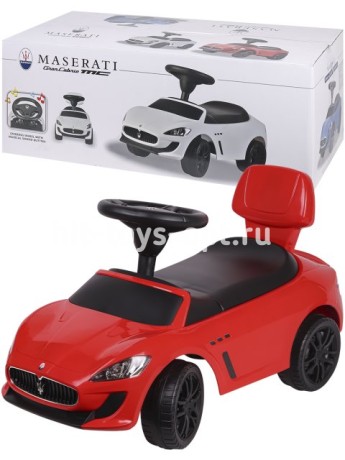 ТОЛОКАР "Maserati" красный (звук, бат.2*АА не в компл.)(69.5х32х28см, макс. 23 кг)