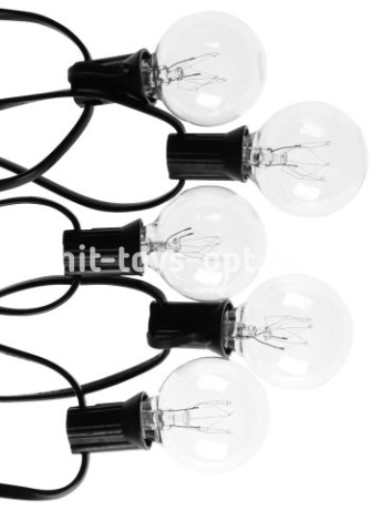 Гирлянда светодиодная. Уличная "Ретро", 5 м, 25 ламп, теплый свет