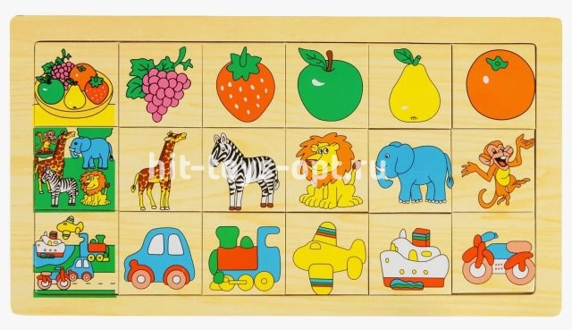 Рамка Вкладыш Подбери Картинку, микс. размер 30см*16см