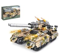 Конструктор Танк с Двумя Дулами, 950 дет.