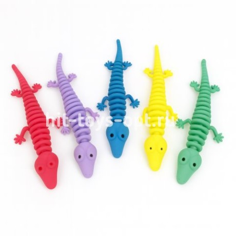Антистресс Тянучка Крокодил 22см, микс видов, в уп 50шт. цена за шт.