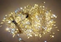 Гирлянда-Мишура (IP44) КАПЕЛЬКА РОСЫ прозрачный провод (30м/900л)с эф.мерцания,в туб т/бел+х/б мерц