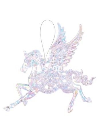 Подвесное украшение из акрила Единорог, 12,5*13 см