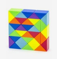 РАДУЖНАЯ МИНИ ЗМЕЙКА 5см*5см В ПАКЕТЕ