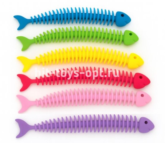 Антистресс Тянучка Рыба 24см, микс видов, в уп 50шт. цена за шт.