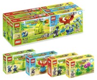 Конструктор Зомби против растений 90-100 дет, 4 вида в уп 8шт. Цена за шт.