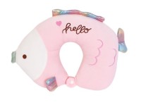 Подушка дорожная с эффектом памяти Рыбка, розовая