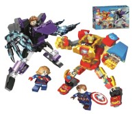 Конструктор Железный Человек против Черной Пантеры, 238 дет.