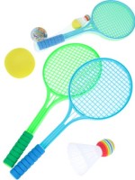 Набор для бадминтона (2 пластиковые ракетки, волан, мячик), размер 52х22х5 см