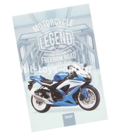 Блокнот А7 16л скоба Мотолегенда