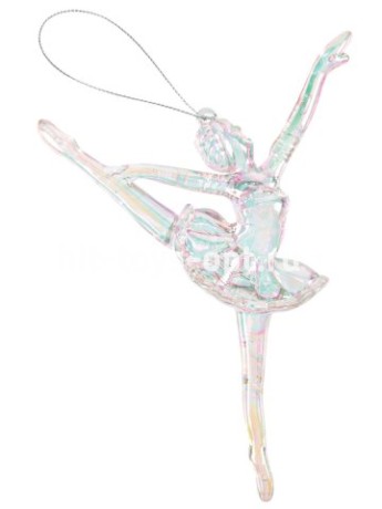 Подвесное украшение из акрила Изящная балерина 16*10 см