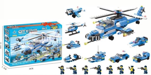 Конструктор Сити 8в1 - 563 детали