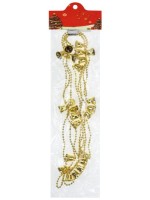 Новогоднее украшение бусы на ёлку &quot;Колокольчики/Звезды&quot;