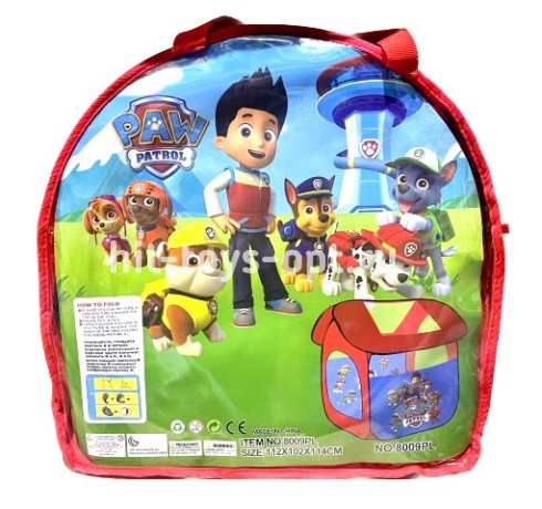 Палатка Домик Щенки, в сумке, размер 112см*102см*114см