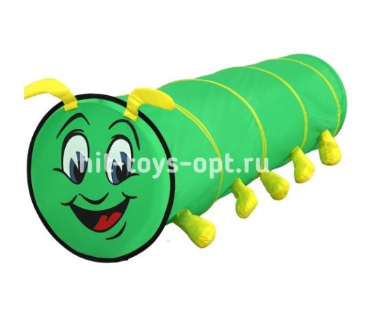 Палатка игровая туннель (46х180 см) "ГУСЕНИЧКА" (в пак)