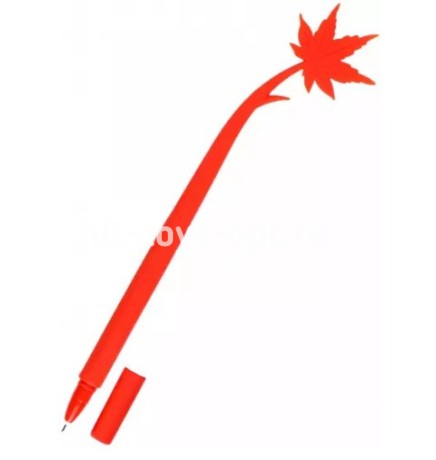 Ручка гелевая "КЛЕНОВЫЙ ЛИСТ" синяя