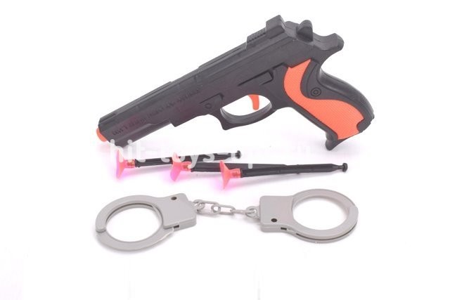 Набор полицейского 5 предм. (пистолет,пули,наручн.)