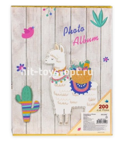 Фотоальбом на 200 фото 10х15 Милая лама