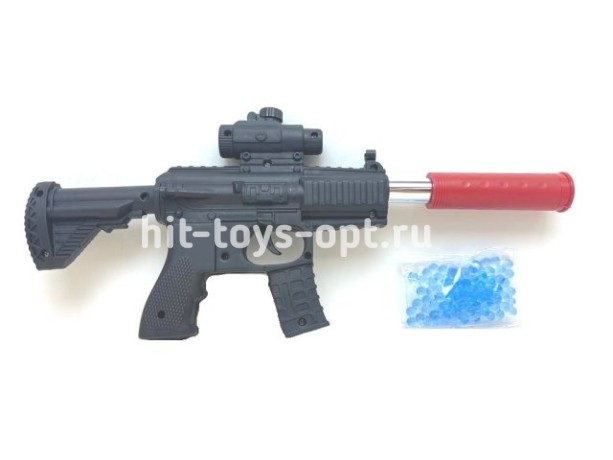 Автомат с Глушителем стреляет арбизами, в пак. 32см