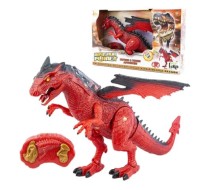 Большой радиоуправляемый динозавр со световыми и звуковыми эффектами