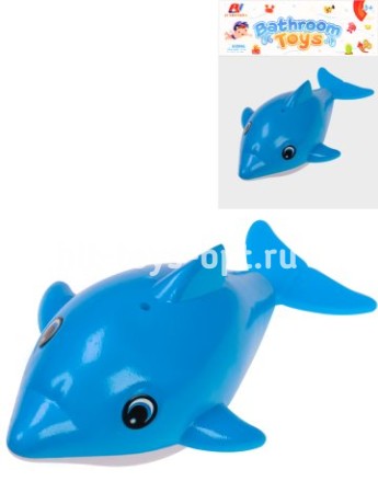 Заводная игрушка для купания."Кит"(в пакете)(9,5х5,5х4,5 см)
