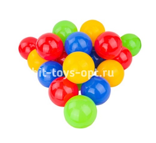 ШАРИКИ ПЛАСТИКОВЫЕ 25 шт. ЦВЕТНЫЕ, Ø60 мм