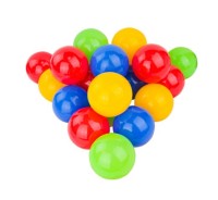 ШАРИКИ ПЛАСТИКОВЫЕ 25 шт. ЦВЕТНЫЕ, Ø60 мм